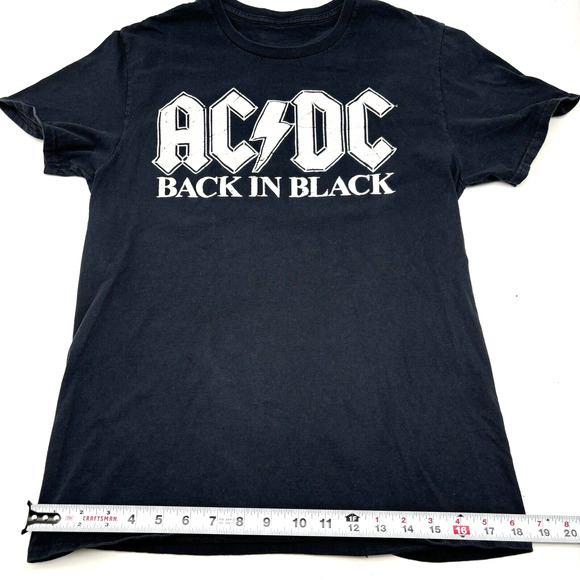 ACDC Back in Black Short Sleeve Unisex T-shirt Size Small - No Tags - Picture 4 of 8